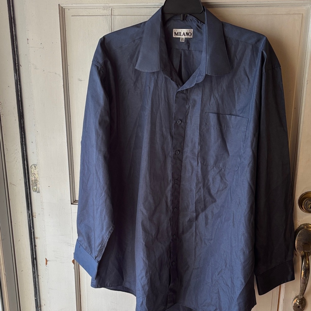 3/$20 Milano Blue Dress Shirt Tall Men’s